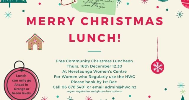 Community Christmas Lunch Cancelled