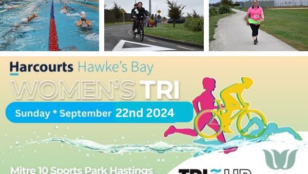 Entries are Now Open for the 2024 Harcourts HB Women’s Tri